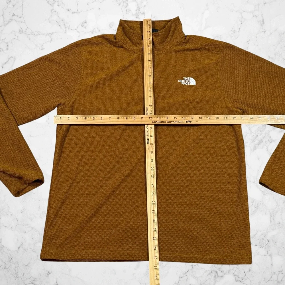 The North‎ Face Mens Quarter Zip Fleece Pullover Brown NF0A3YR1VC7 XL